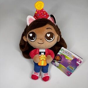 Gabby's Dollhouse Celebration Gabby Plush Toy 9” Soft Stuffed Animal Dream Works